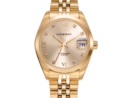 Men s Watch Viceroy 42414-23 Golden (Ø 31 mm) Cheap